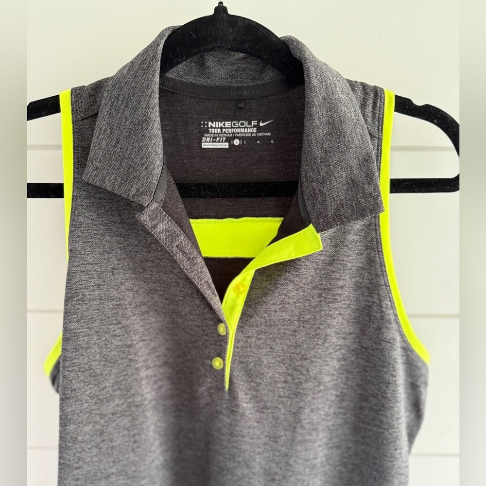 Nike Sleeveless Polo, Size Large - Picture 2 of 10
